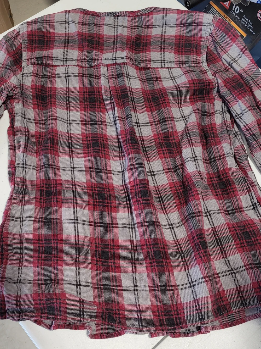 William Rast Red and Gray Plaid Shirt - Picture 3 of 3